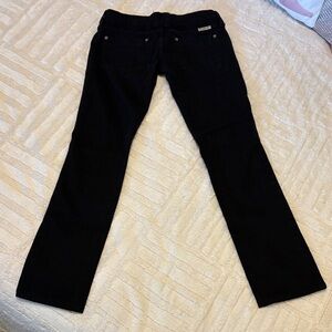 Vintage Frankie B. Black Straight Leg Jeans Low Rise